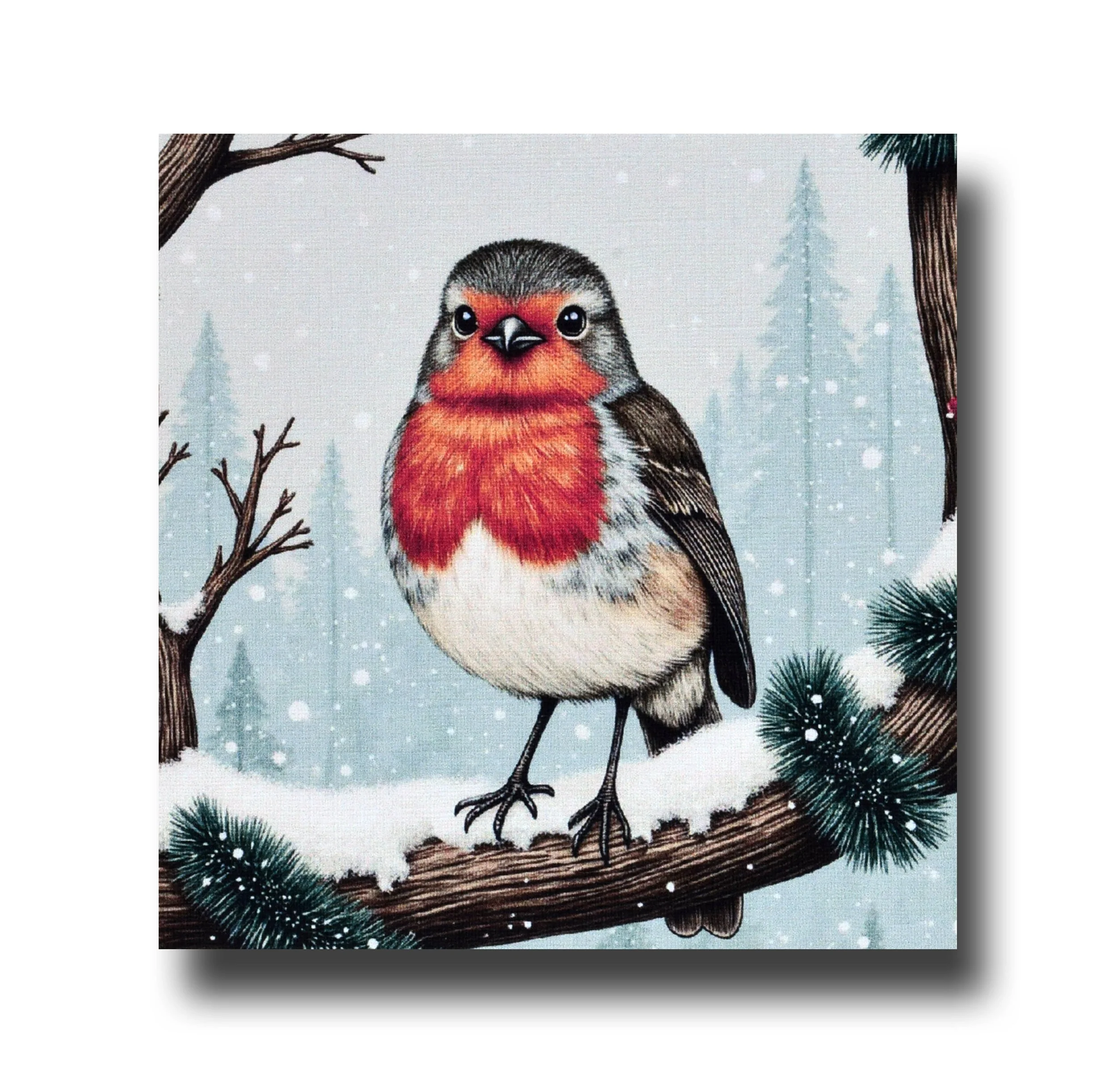 handmade, Christmas card, Robin Red Breast