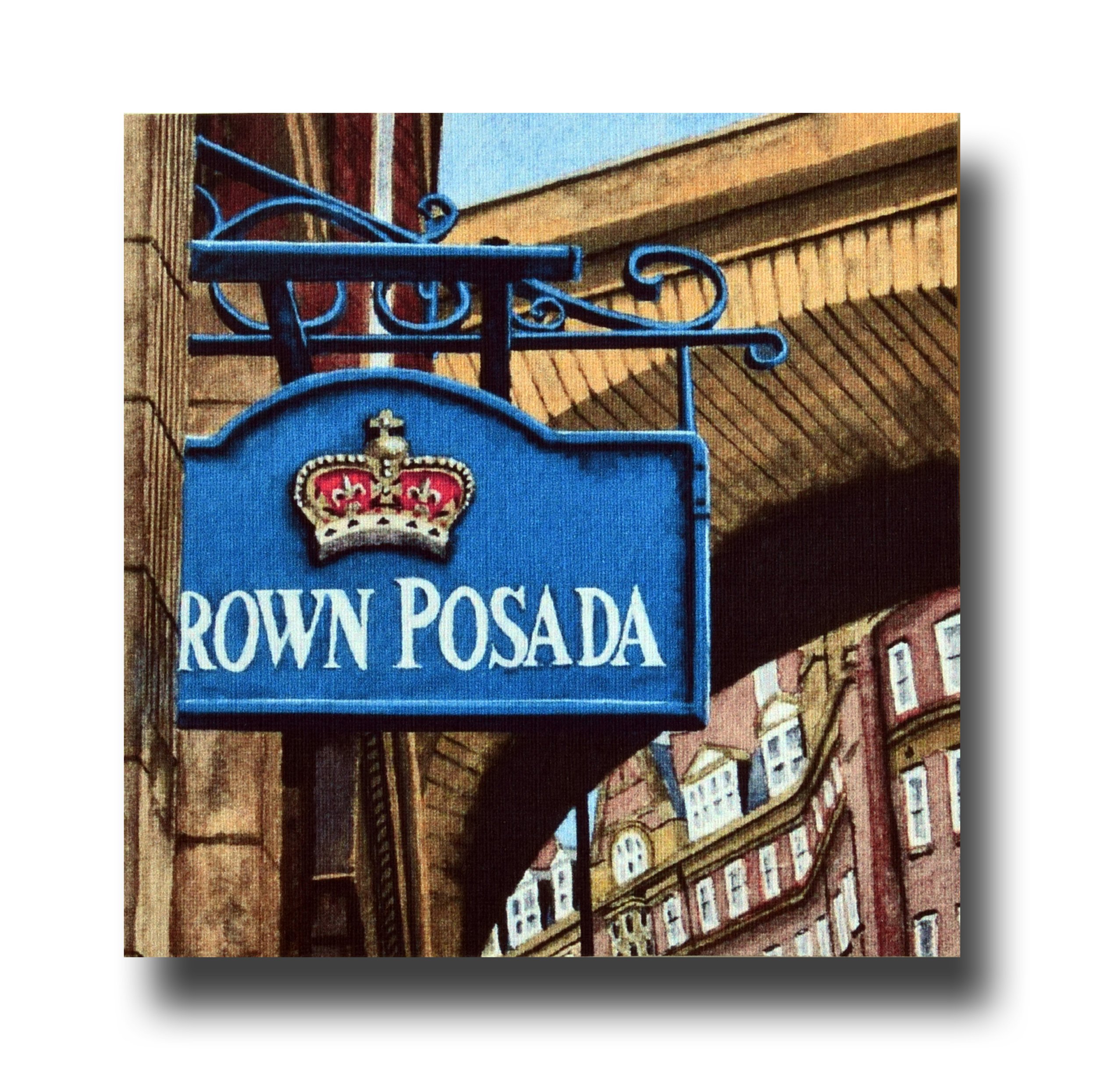 Handmade, greeting card, The Crown Posada