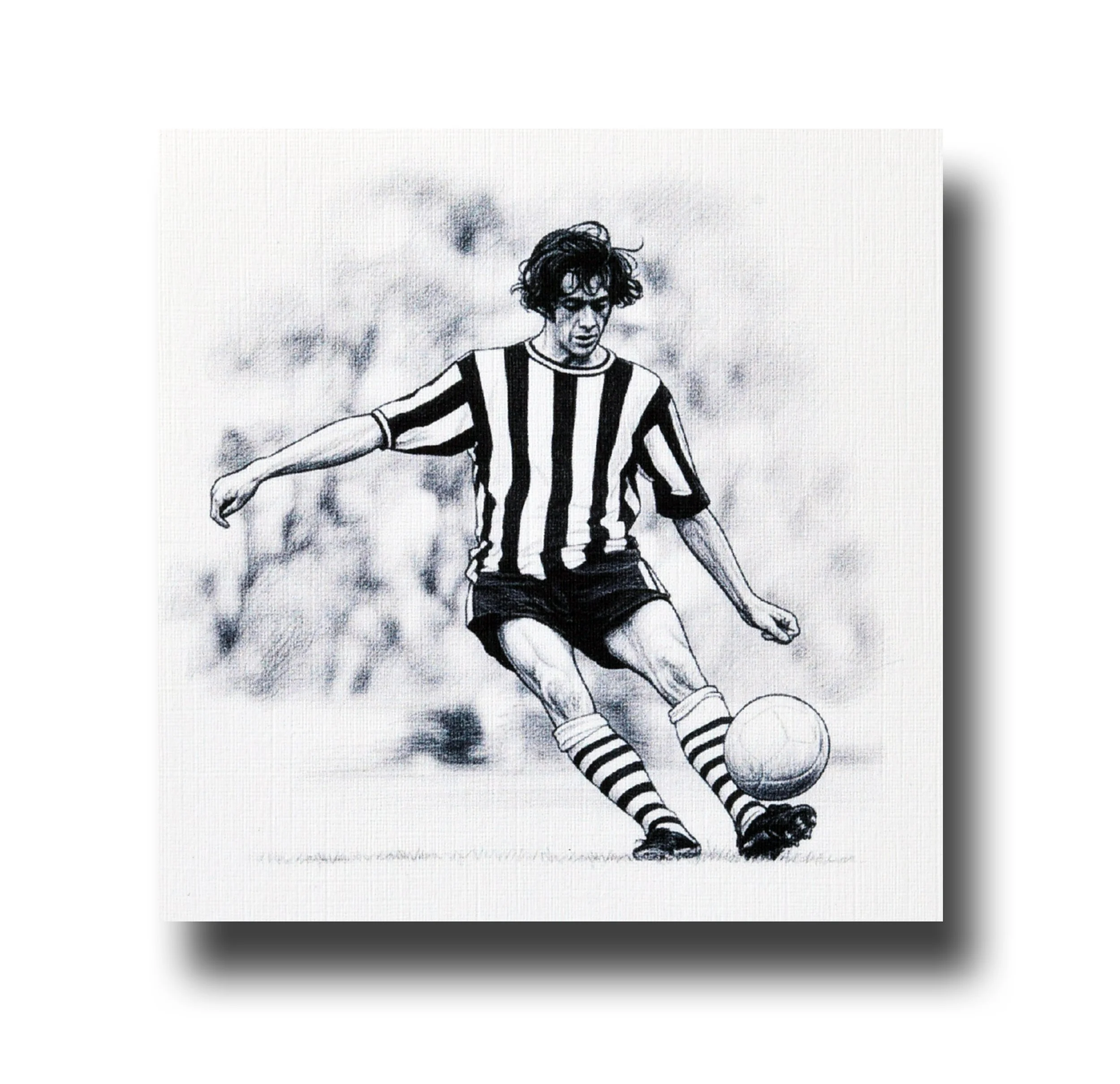 Handmade, greeting card, NUFC legend Terry Hibbert