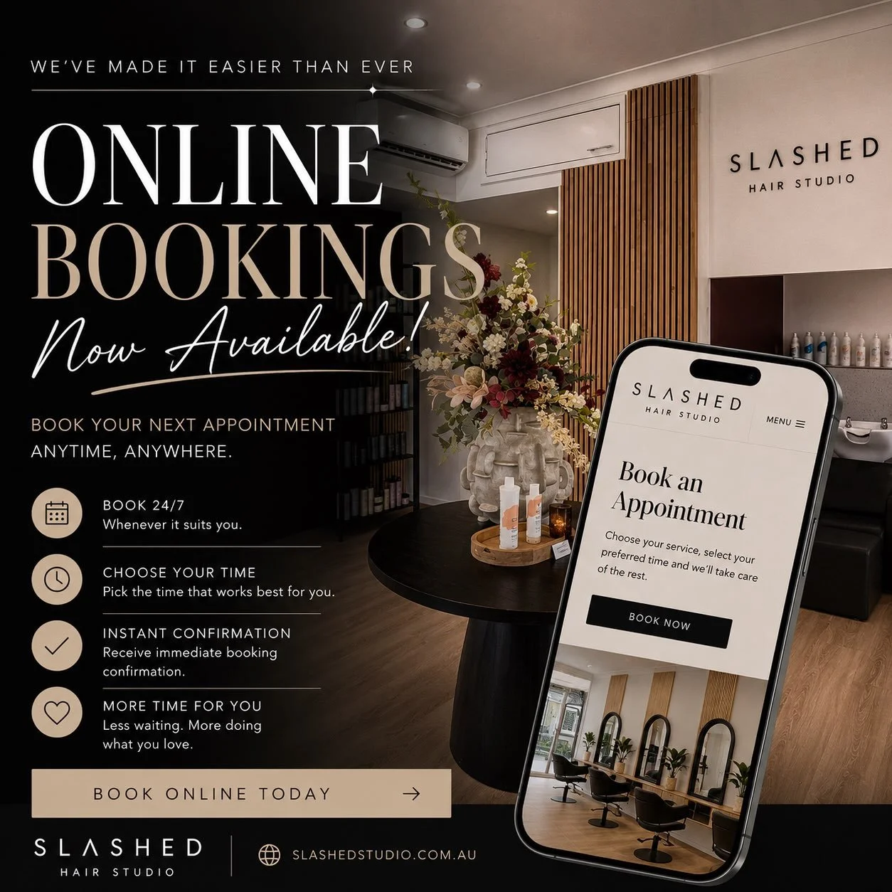 Online Bookings - Now Available 

After carful consideration we&rsquo;ve decided to open our books to online bookings.

Any clients wanting Foils &amp; Cut please book for one of the foil packages as the correct timing is allocated as a full 3 - 7 hr