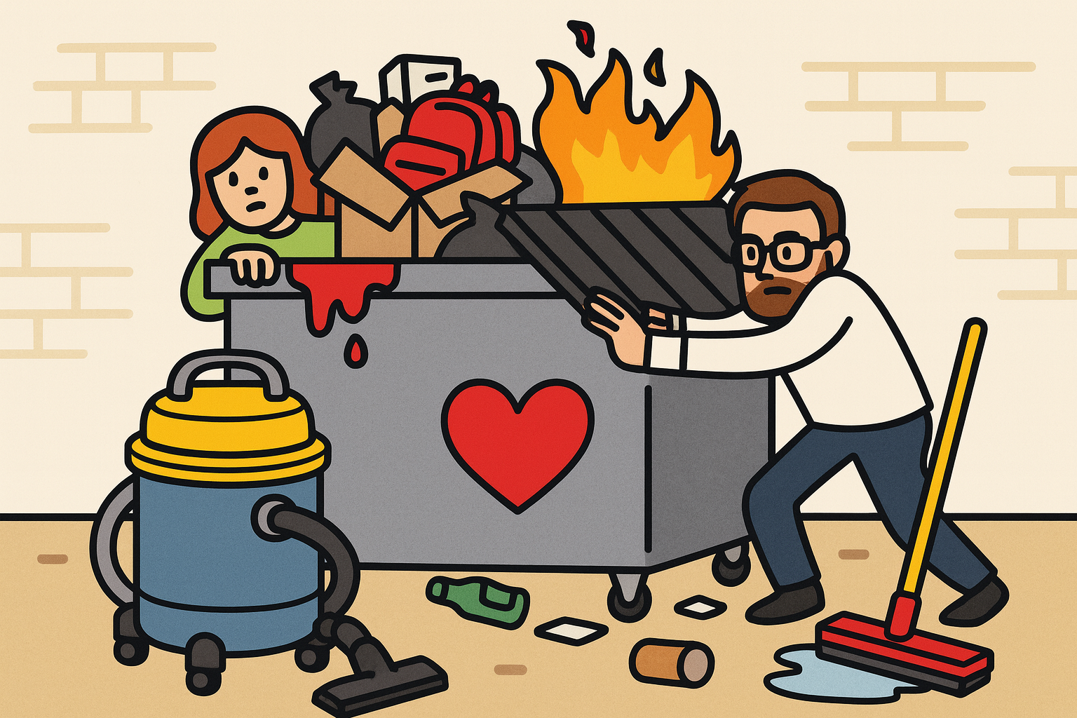 The Door, the Dumpster, and My Domestic Dramedy