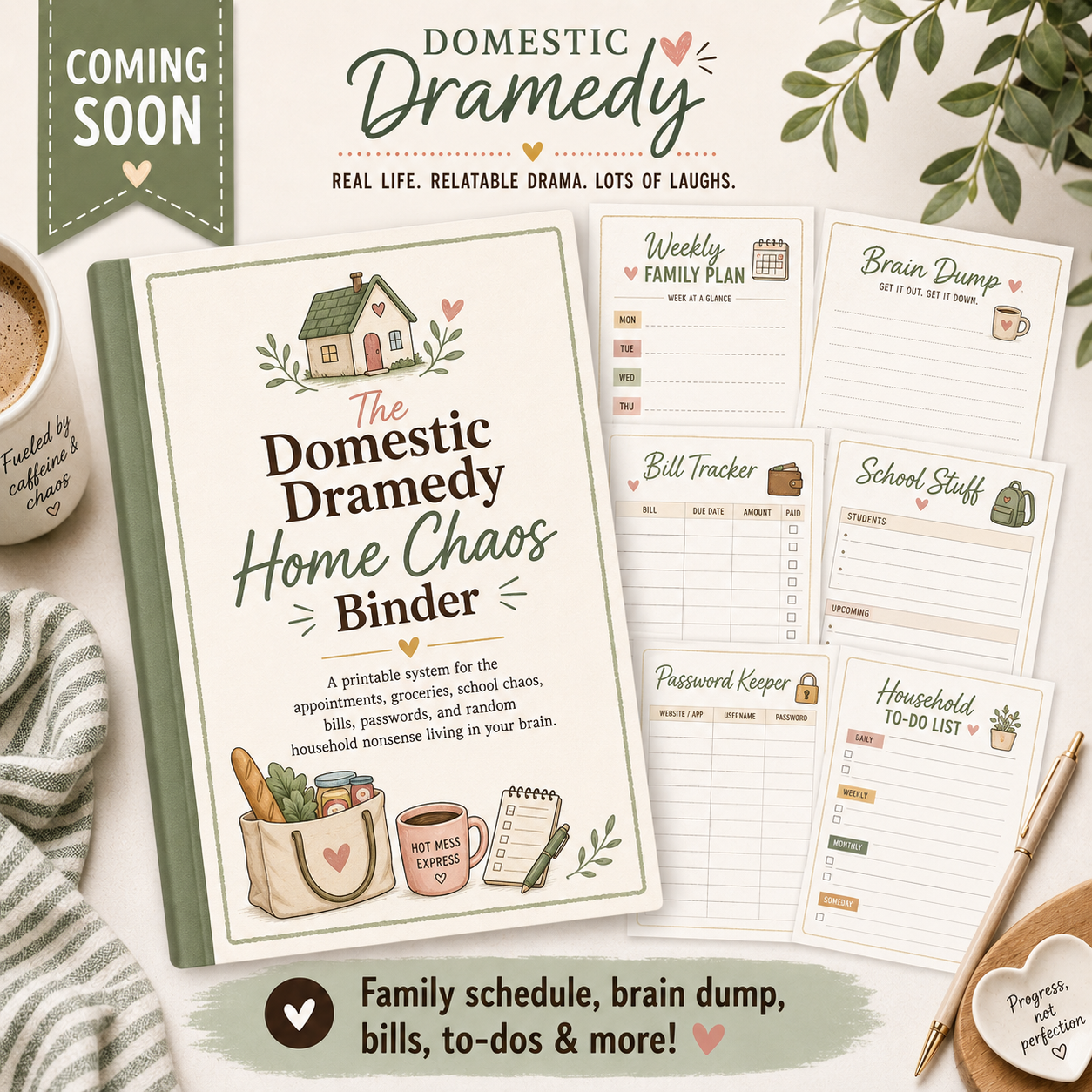 The Domestic Dramedy Home Chaos Binder (COMING SOON)