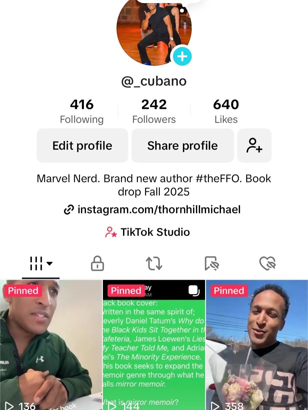 It&rsquo;s still crazy to me that 16 months ago, I realized that if I wanted more than my mom to read this book I was going to have to start posting about it. 

Finally got to 242, and just kept going.  Now?

We at 16k on TikTok. As my boy @emmai_ala
