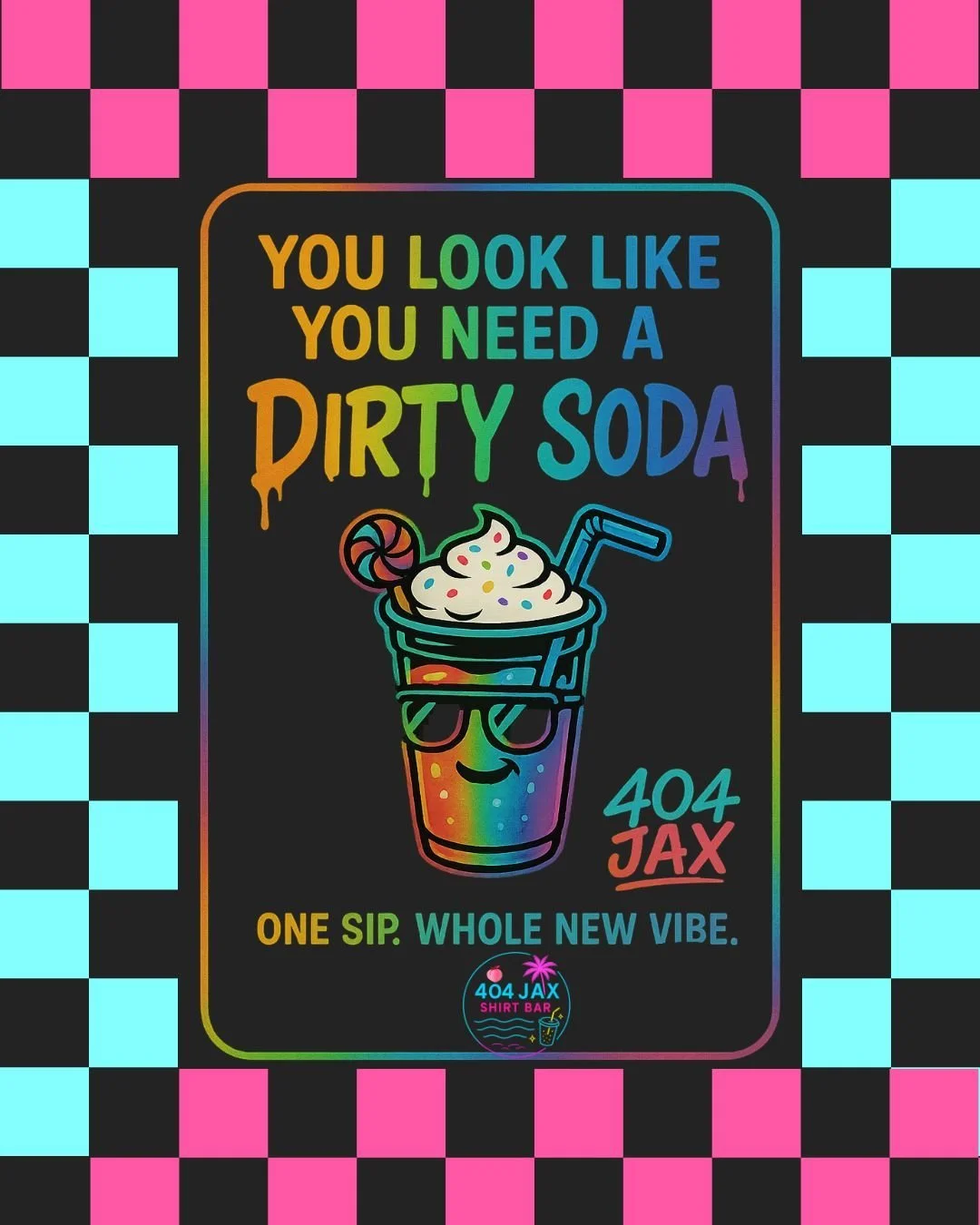 Need a dirty Soda? We got you covered! Come on down and see us!
📍Riverside park, JAX
⏰11-10
📅 TODAY!!

#404jax #jaxpride #pride #rivercity #dirtysodas #dirtysodabar #shirtbar #spookyszn
