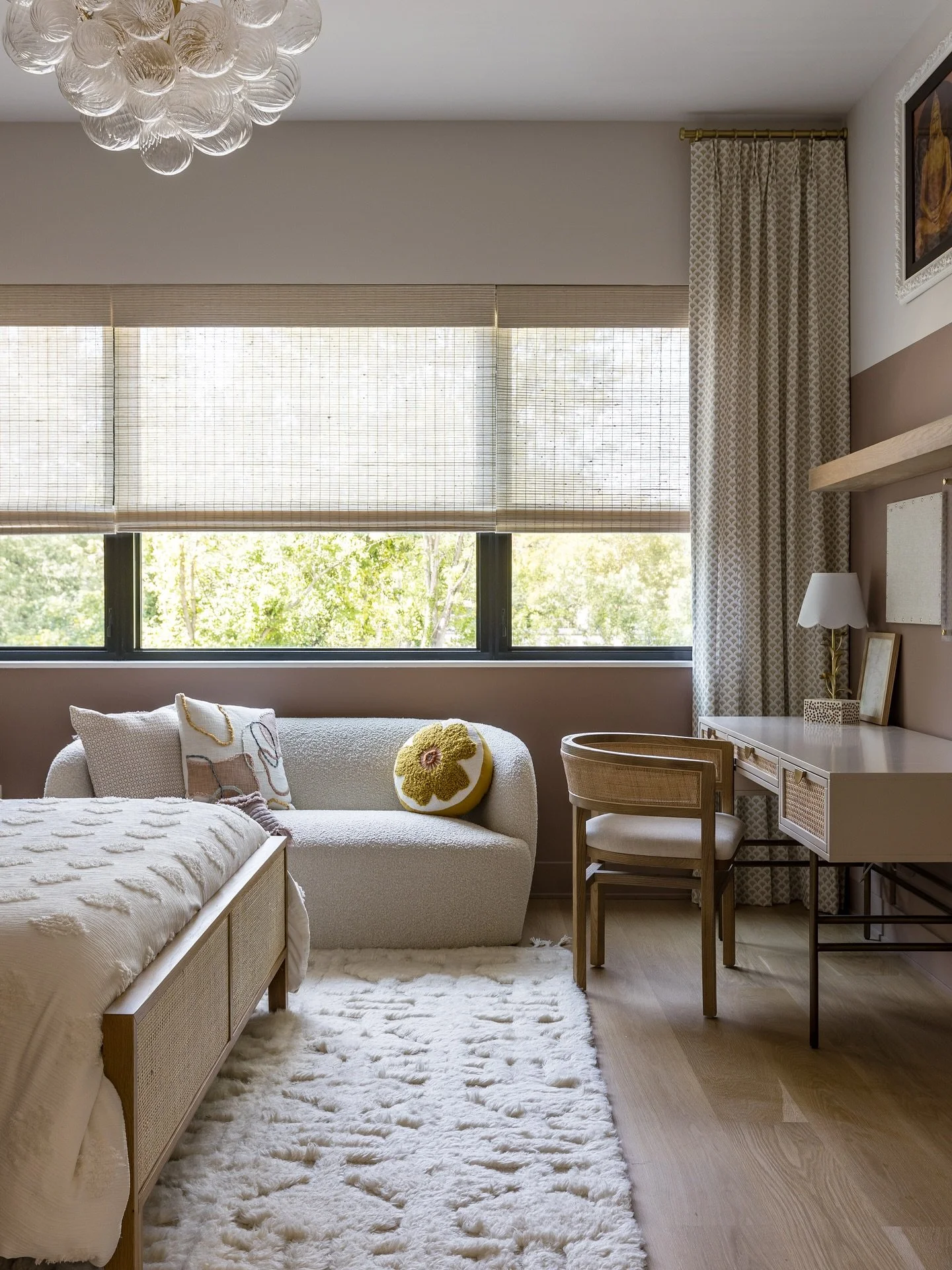 A cloud-kissed hideaway where pillows bloom like flowers, sunlight skips across the walls, and every corner hums with quiet magic. 

Builder: @momenthomes 
Photography: @ramseybakerphotos_interiors