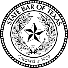 A logo of the State Bar of Texas.