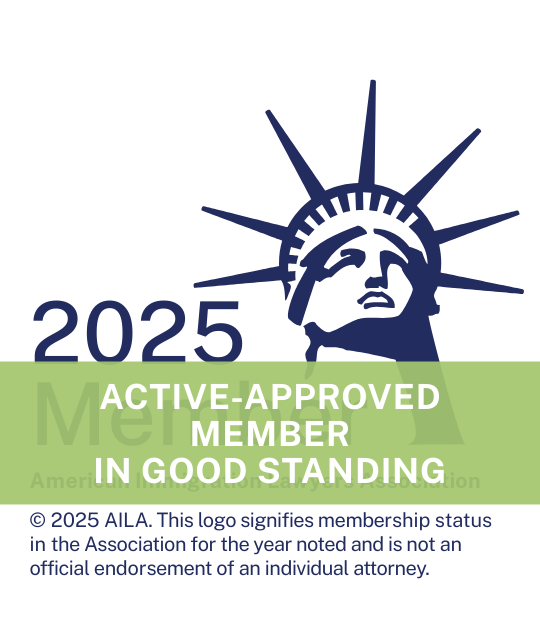 AILA 2025 Approved Membership in good standing logo