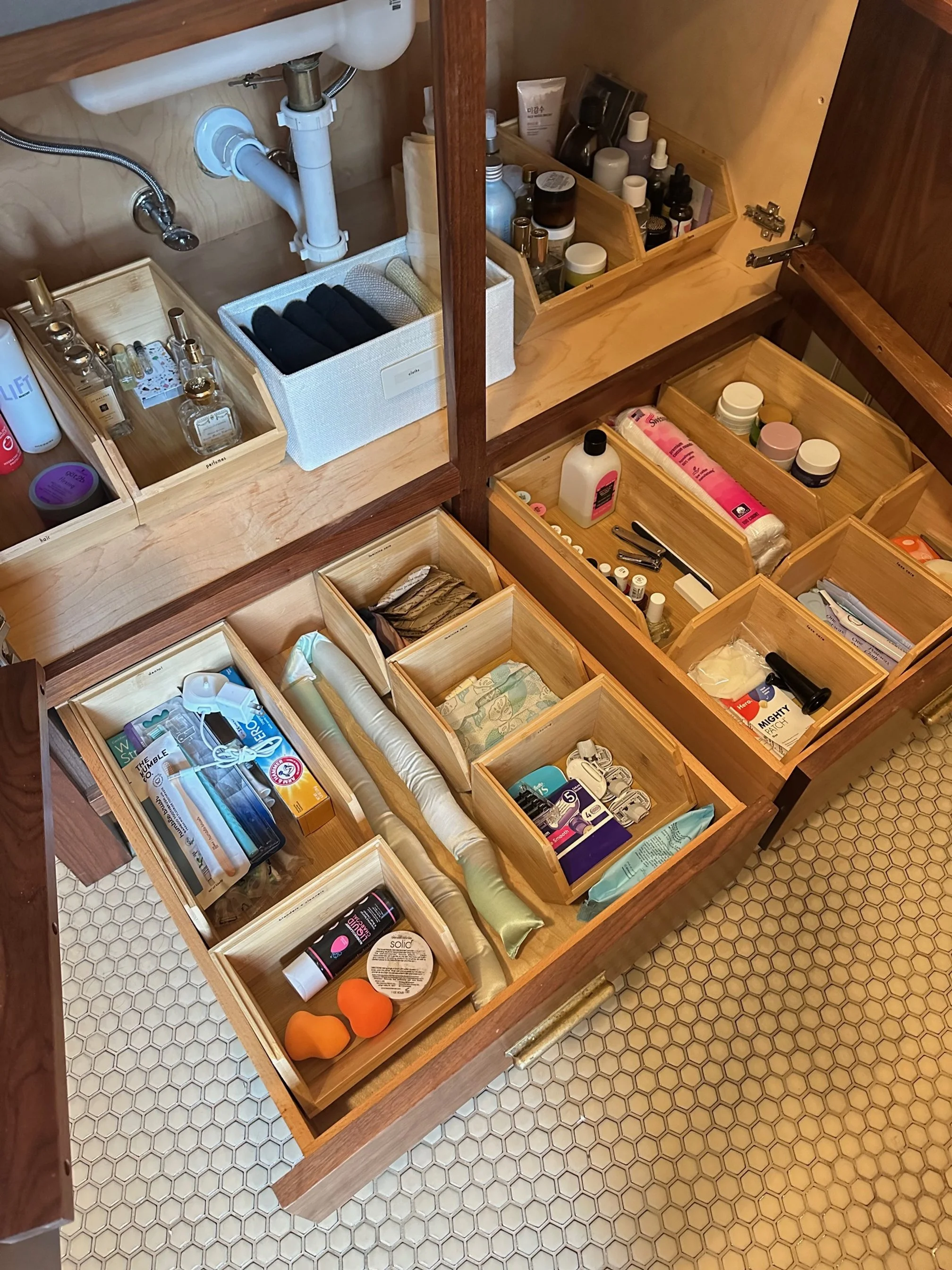Under sink organization