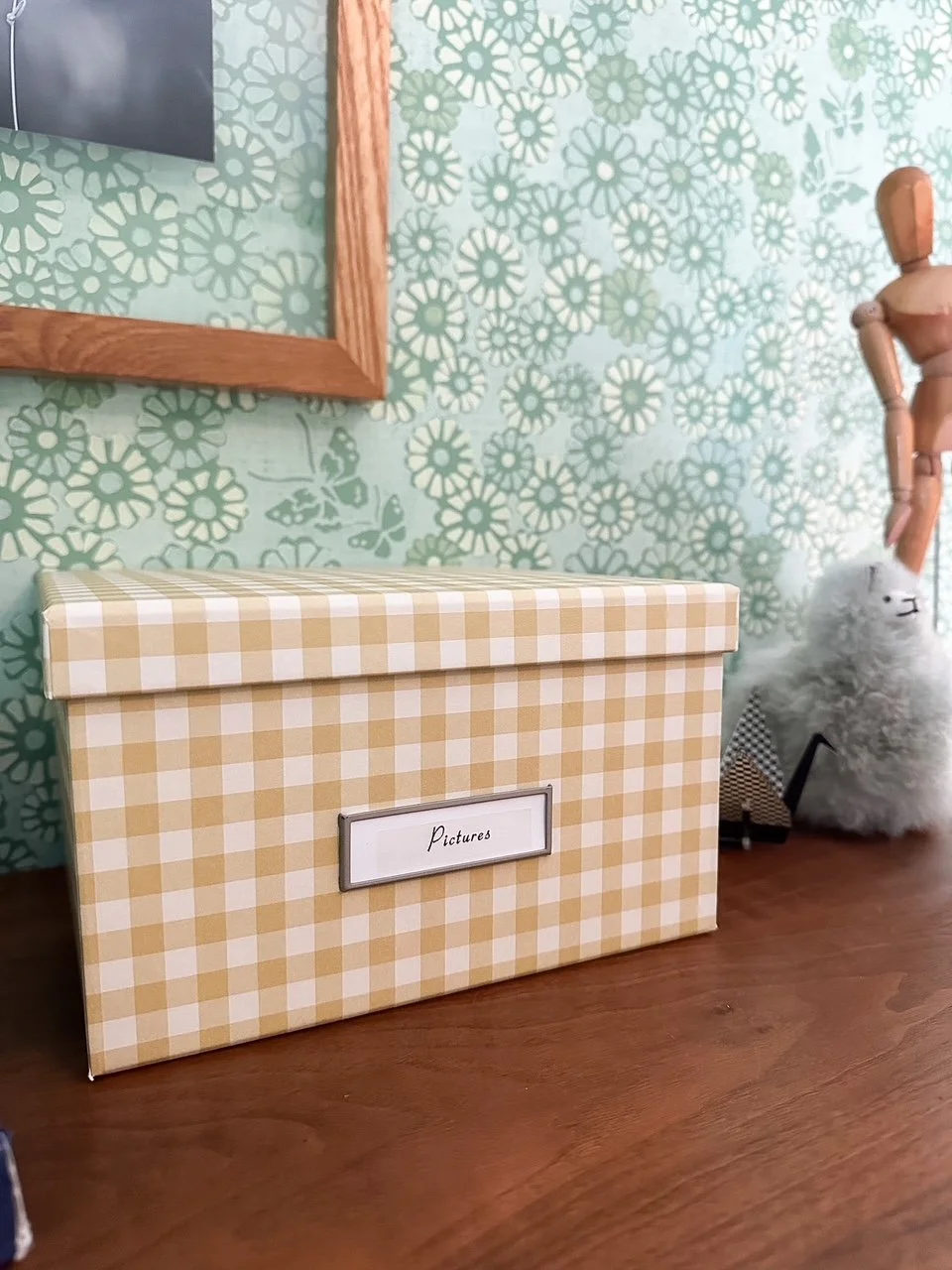 Teen girl bedroom photo storage box