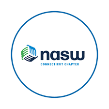NASW Connecticut Chapter logo inside a blue circle.