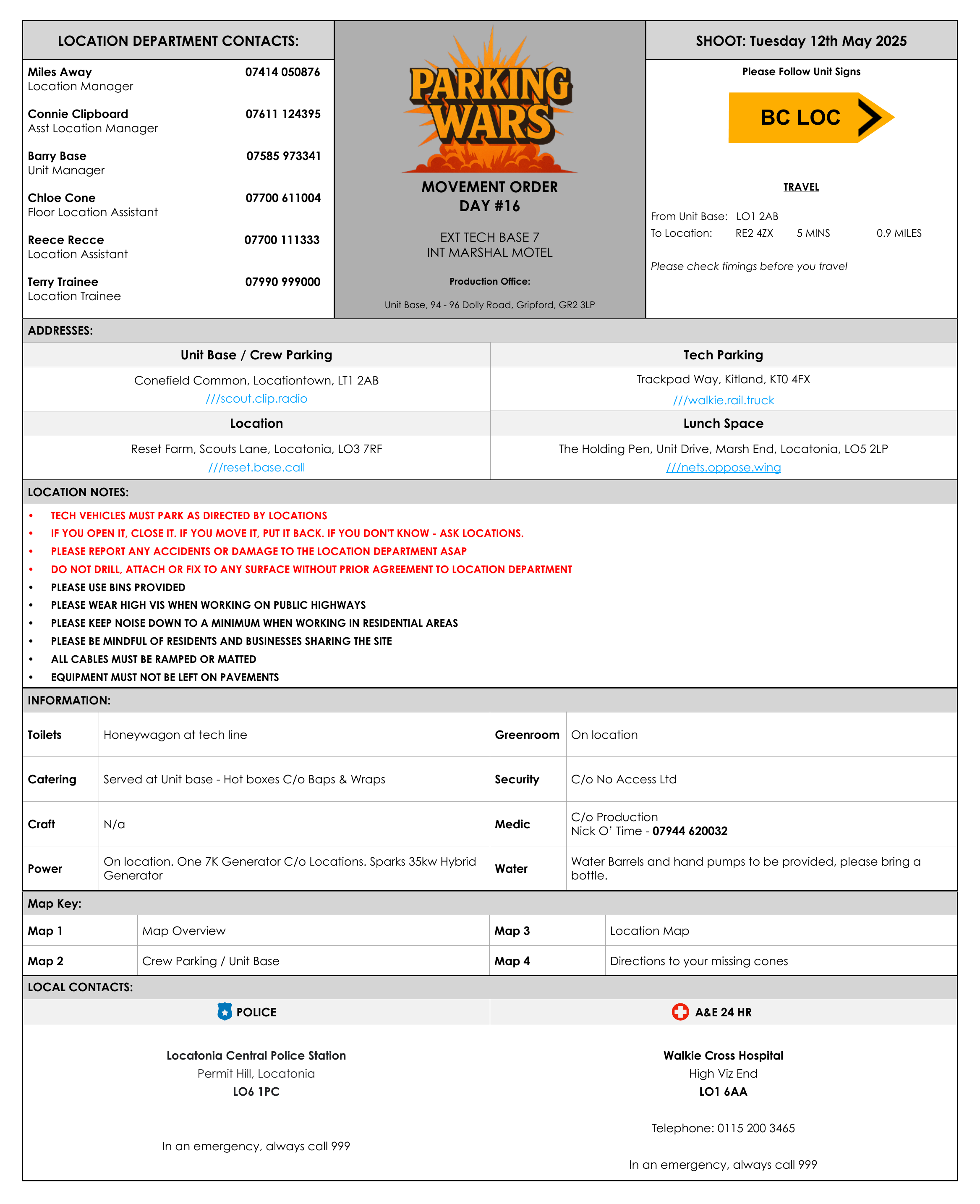 This is called a Movement Order - See the 'MO info page' in resources.