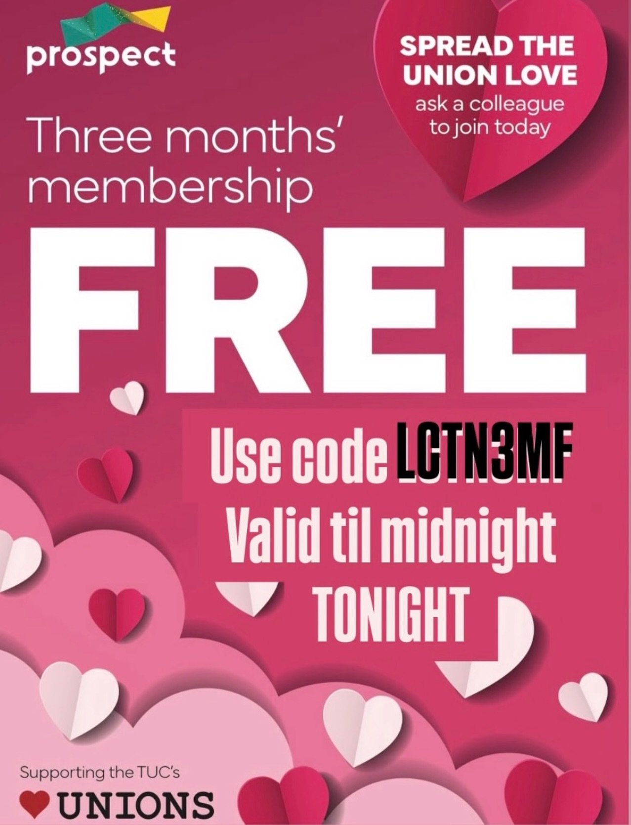 LAST CHANCE FOR 3 MONTHS FREE OFFER!

Please share with colleagues thinking of joining BECTU Locations branch. We are stronger together.

Help shape the future of our industry. 

3 months free membership valid until midnight TONIGHT (Monday 23 Feb)

