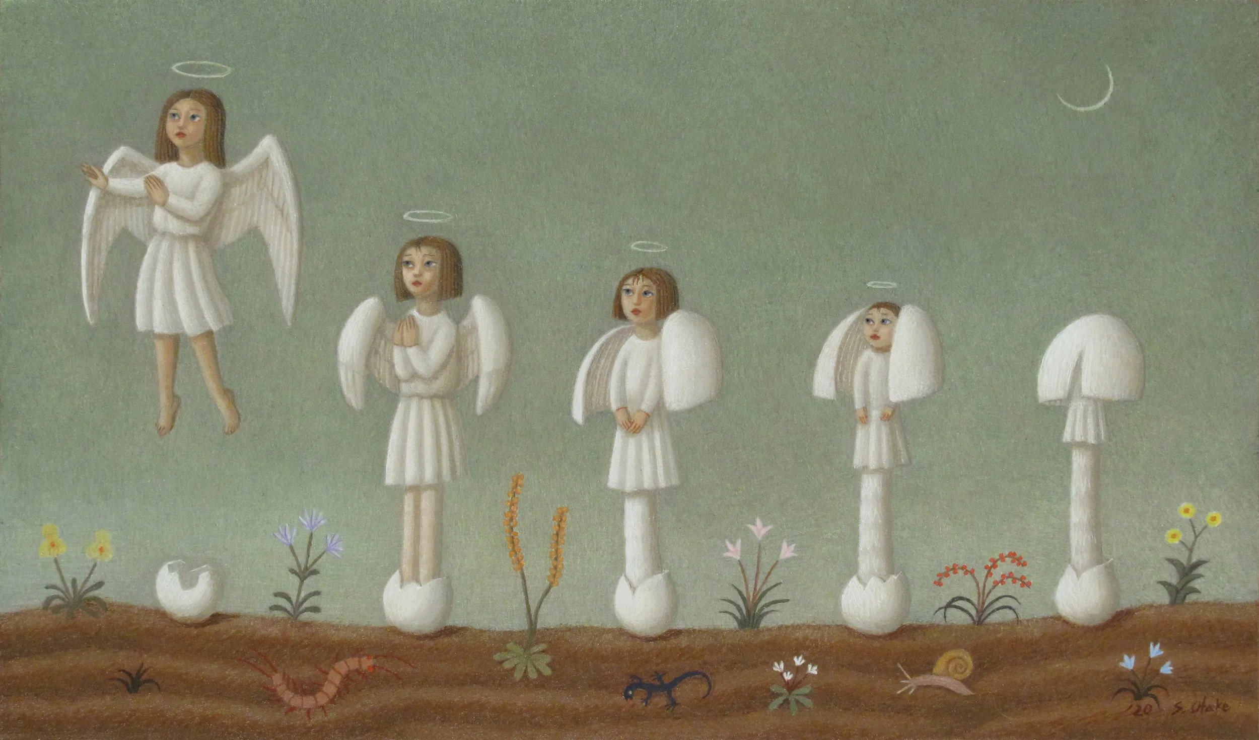 Angel of Death
2020
Tempera, oil on board
273 × 161 mm