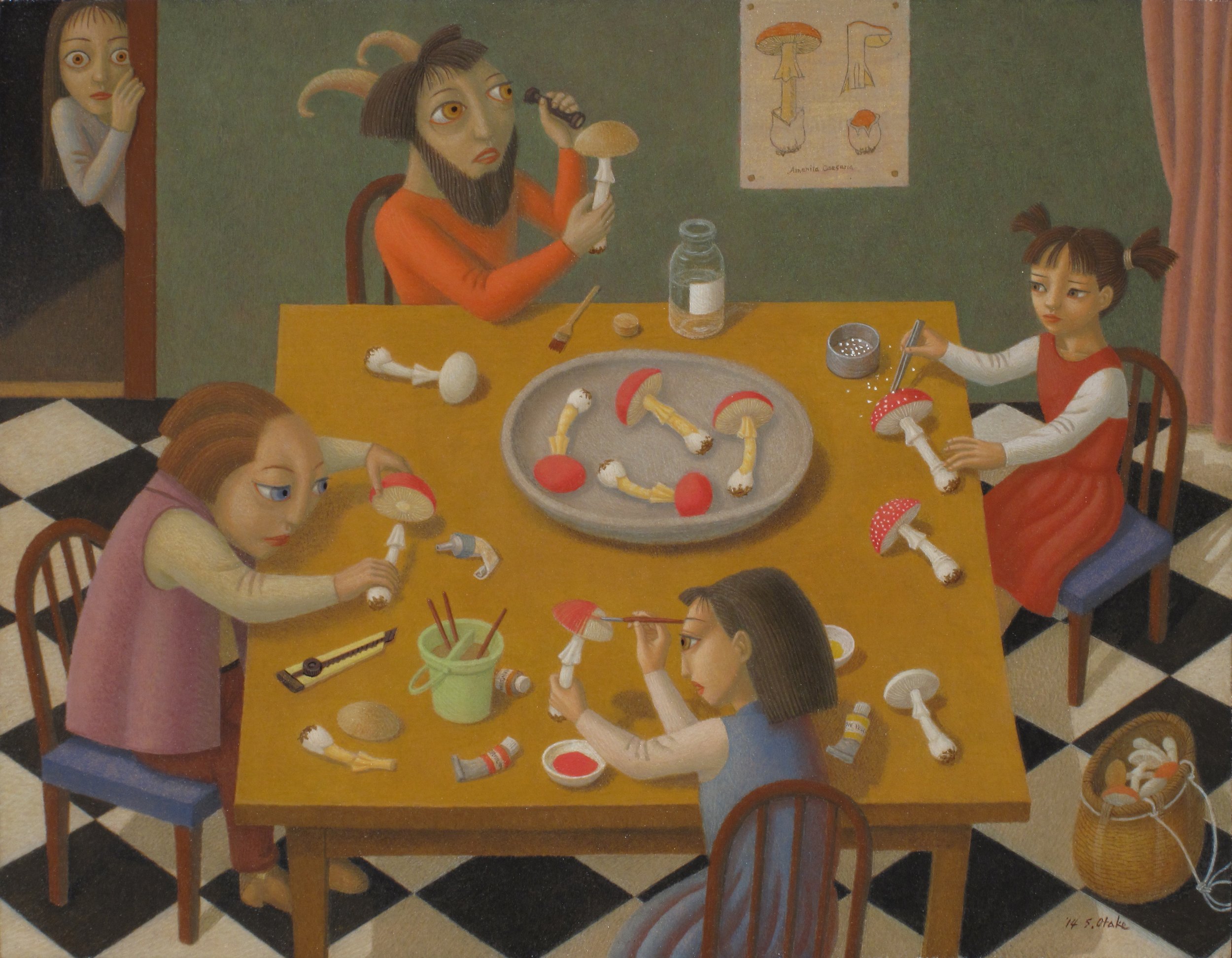 Amanita Club
2014
Tempera, oil on board
409 × 318 mm