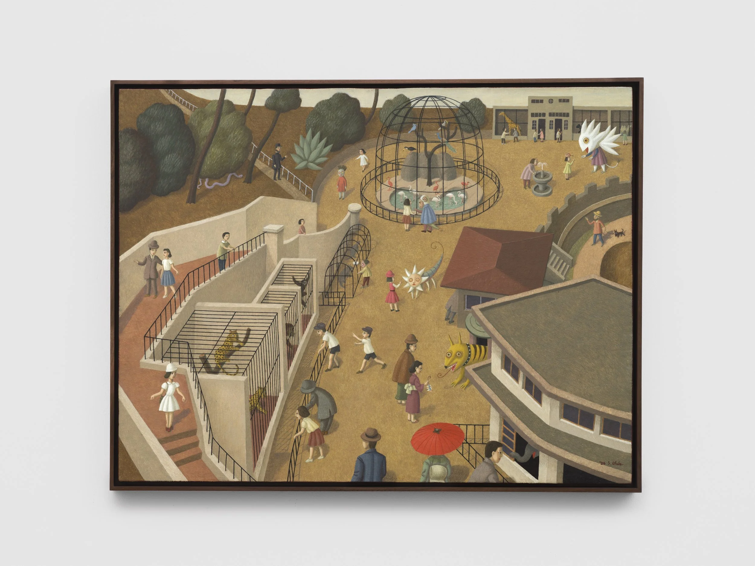 An Apparition Seen at the Former Suwayama Zoo
2024
Tempera and oil on board
50 x 65.2 cm
