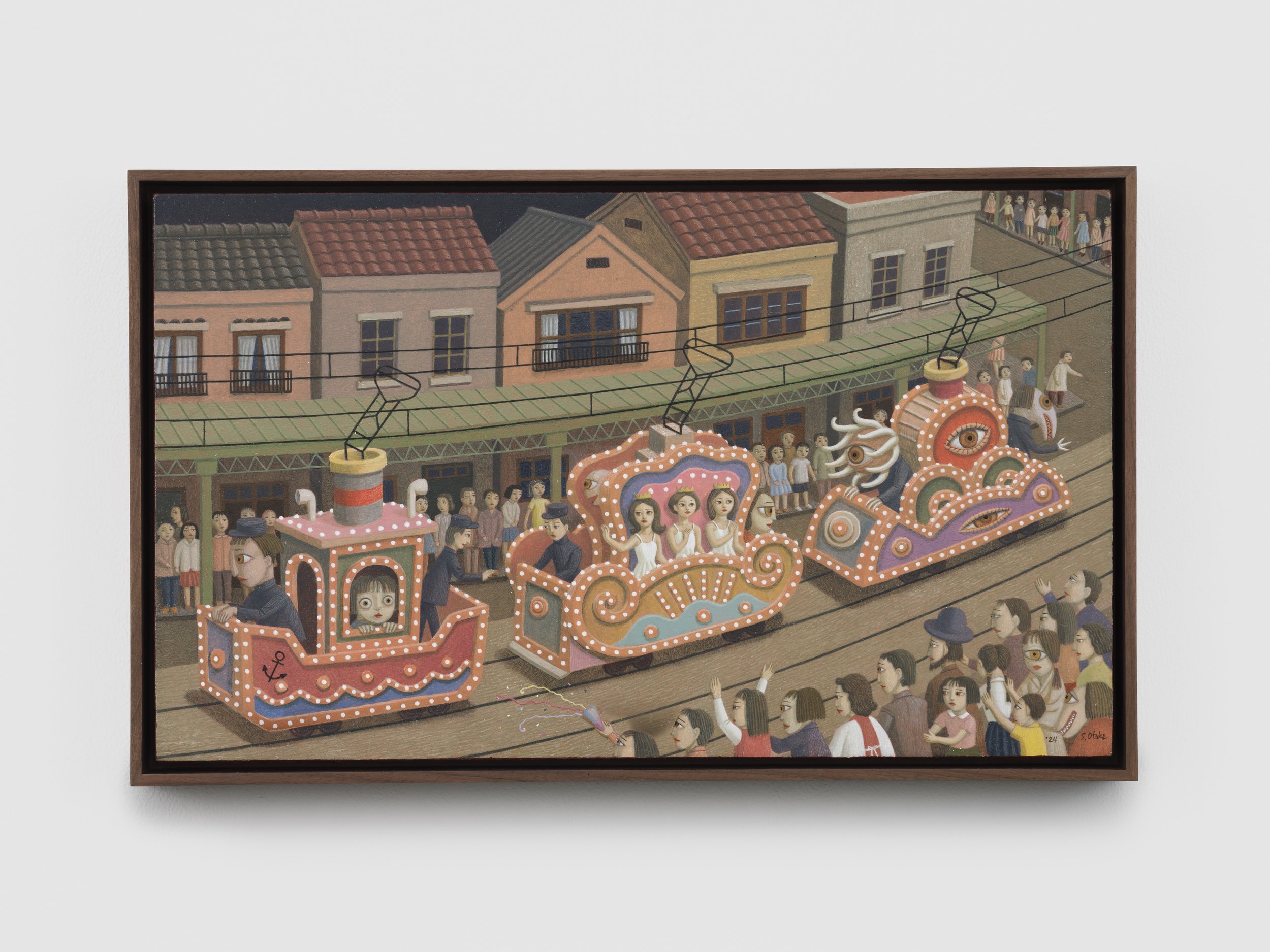 Port Festival
2024
Tempera and oil on board
24.3 x 40.9 cm