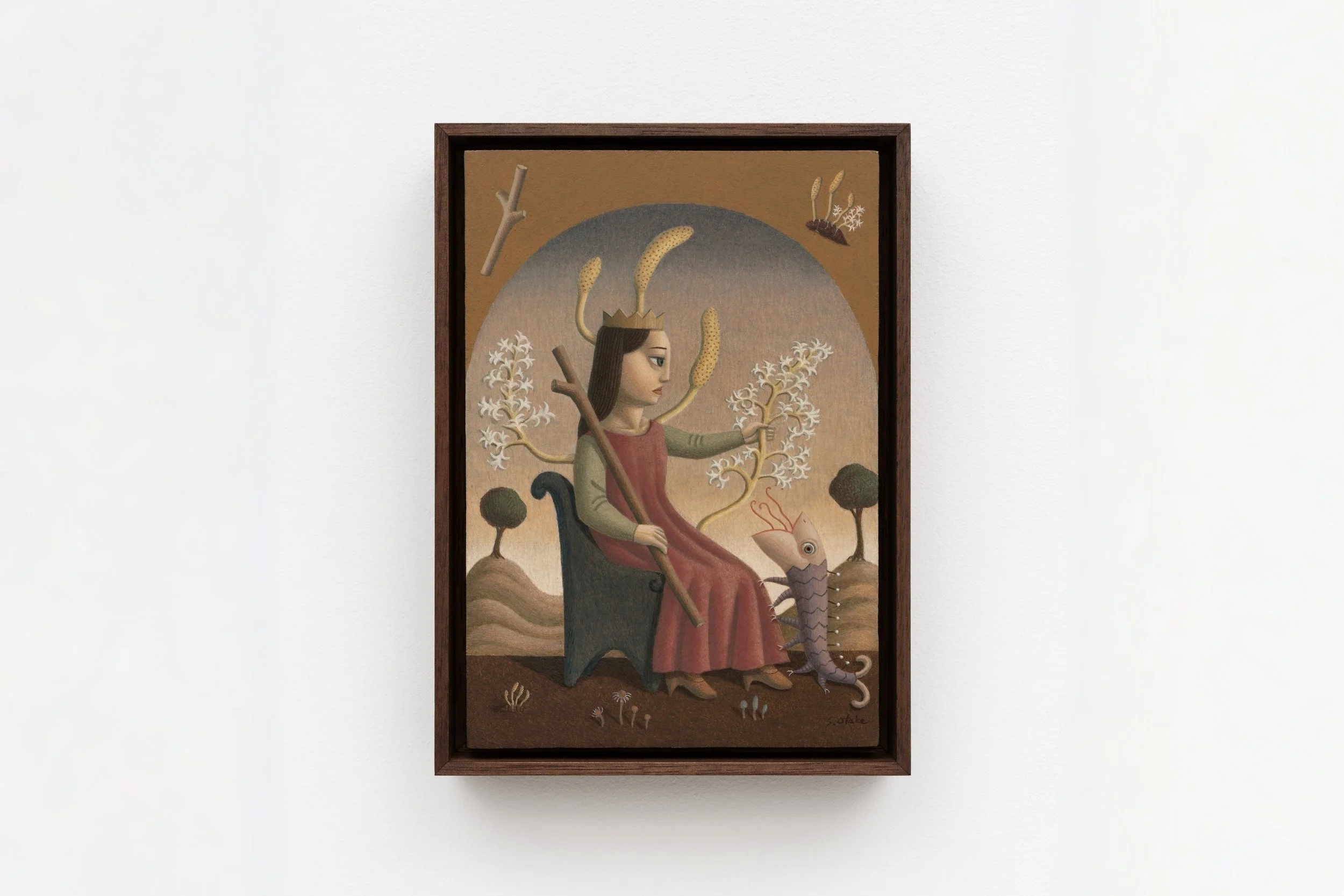 Queen of Wands
2010
Tempera and oil on board
15.8 × 22.7 cm