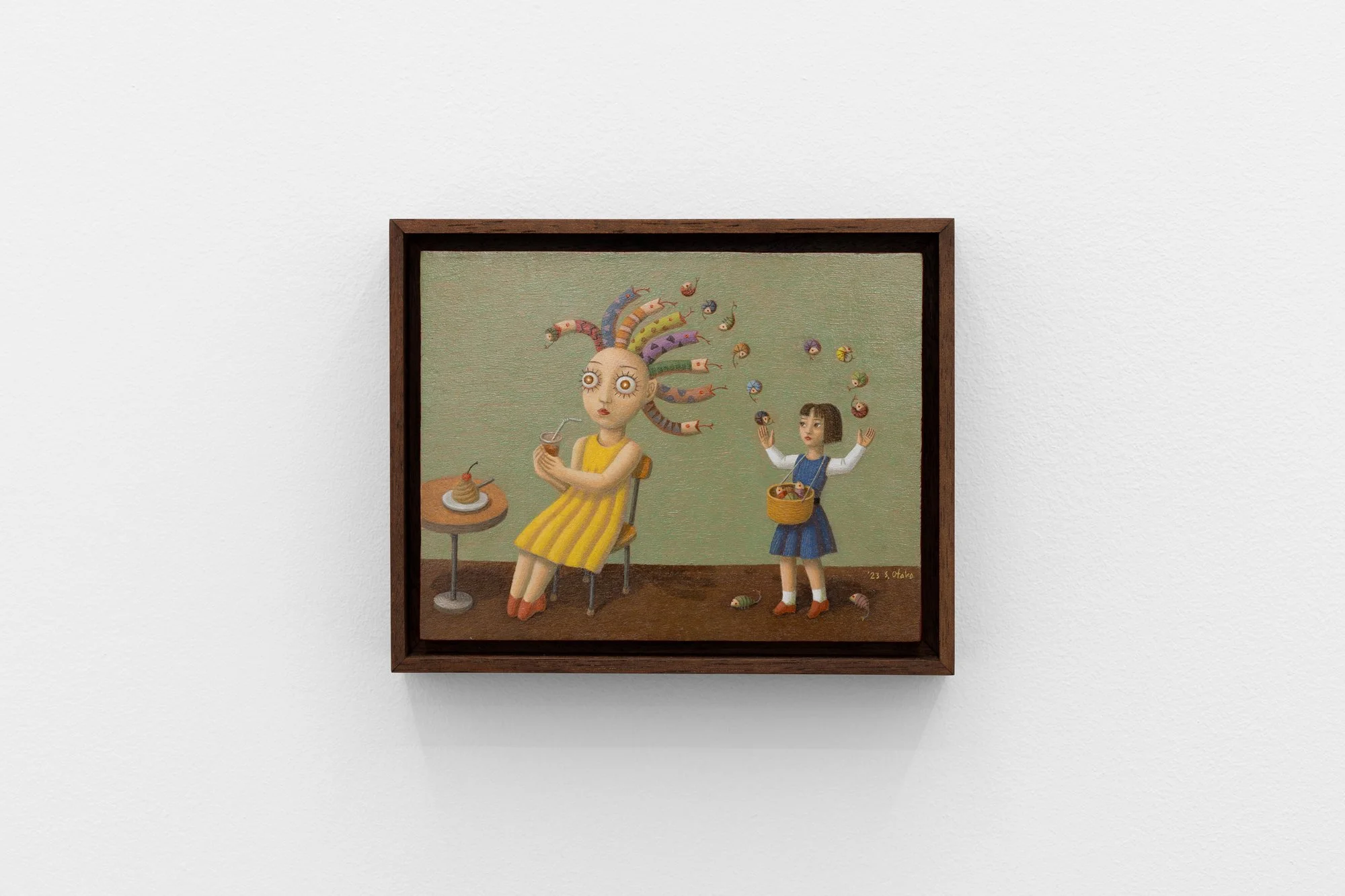 Feeding
2023
Tempera and oil on board
140 × 180 mm