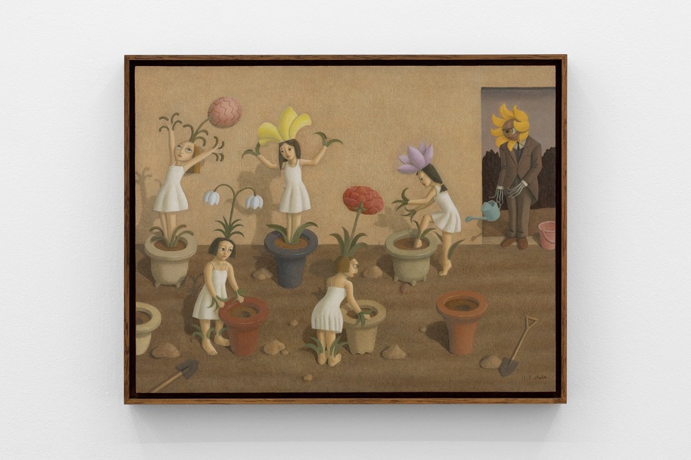 Floral Costume
2011
Tempera and oil on board
40.9 × 31.8 cm