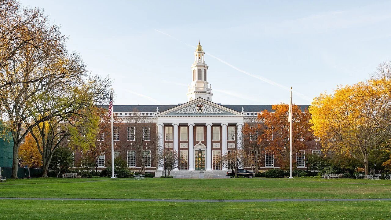 Baker Library at Harvard Business School in Allston, Massachusetts.