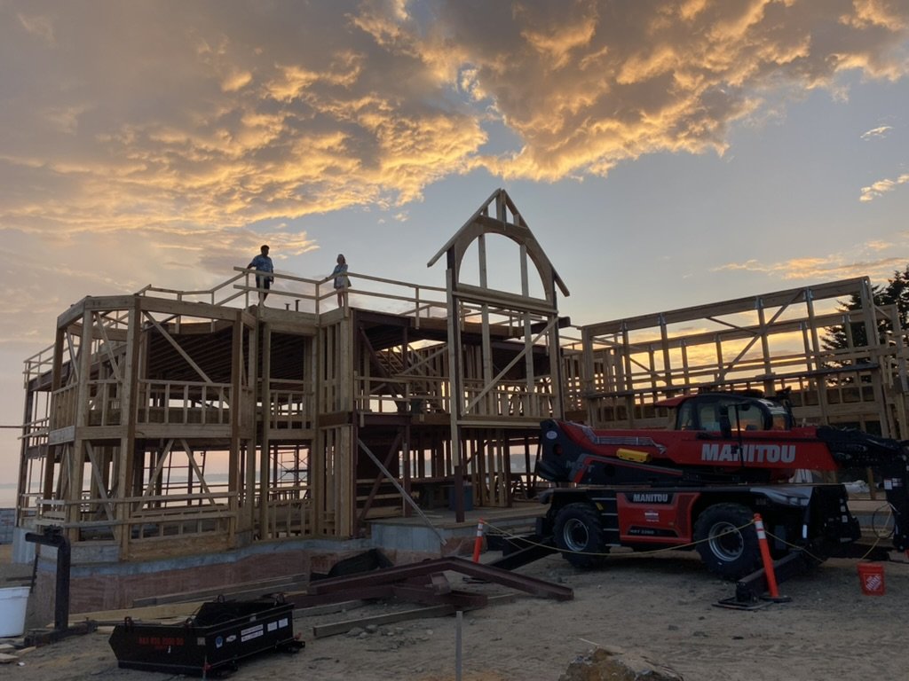 Large scale new build in Maine, with ocean views.