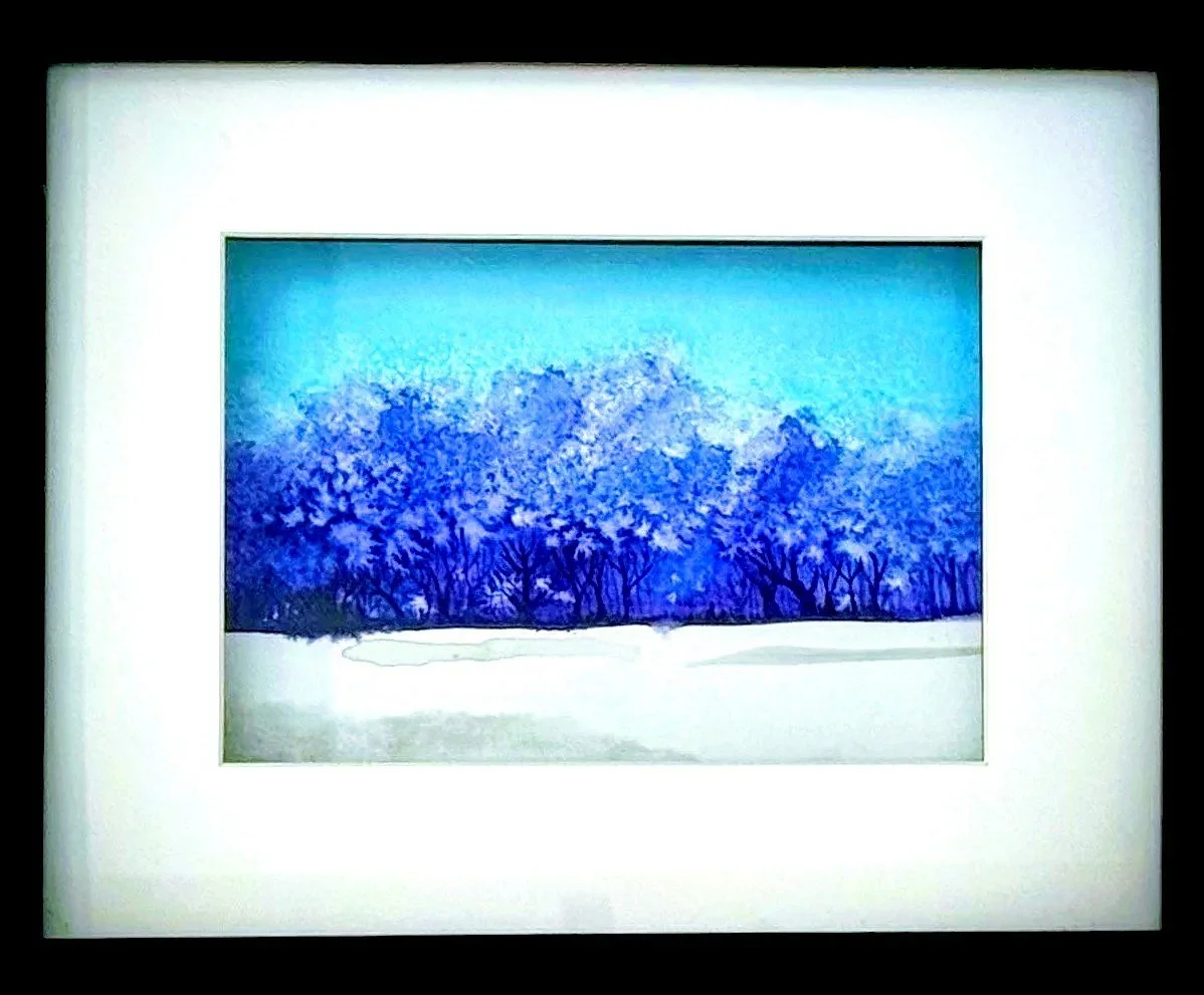 Whispers in Winter Blue