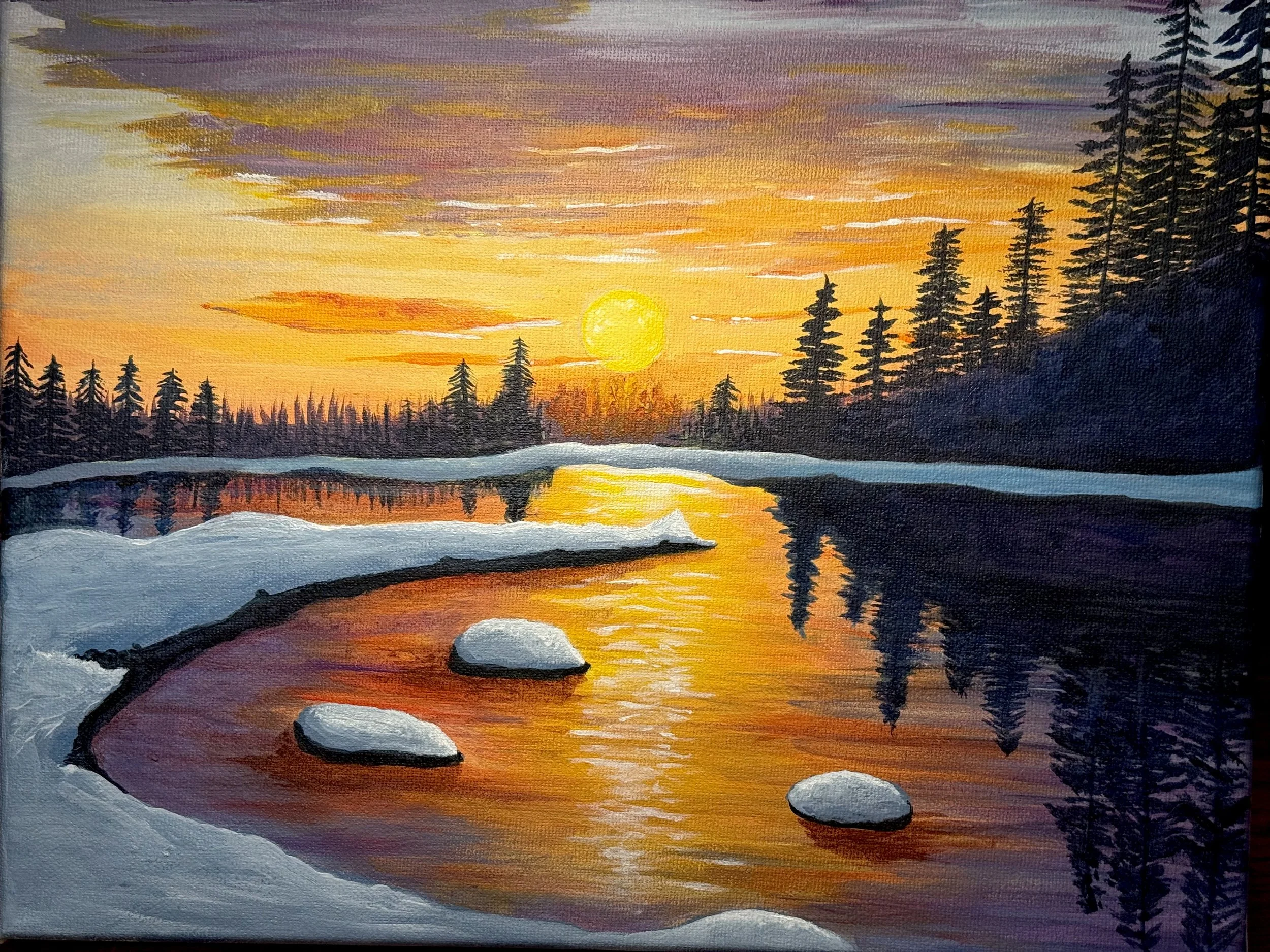 Fire in the Winter Sky