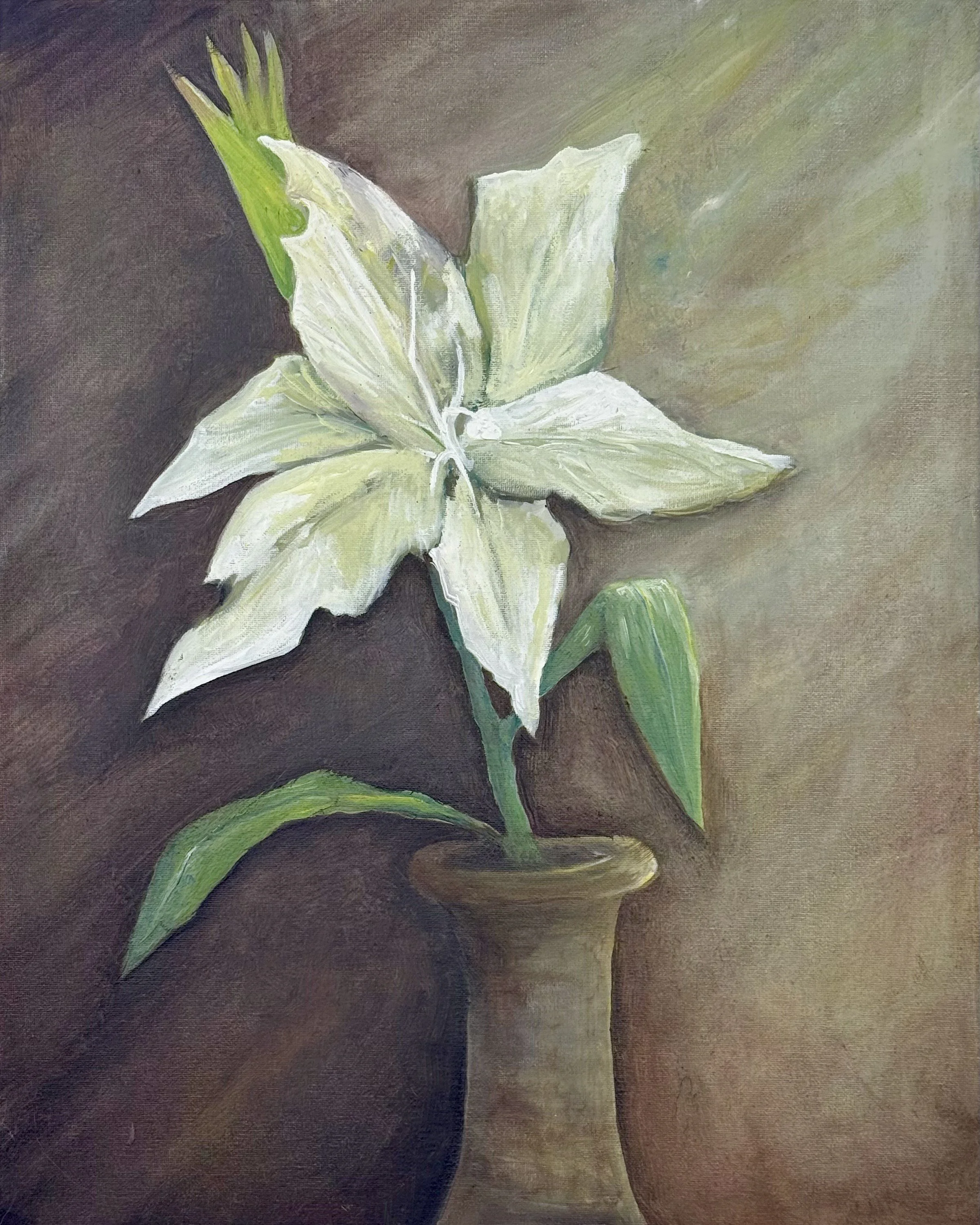 Lily in Sepia Shadow