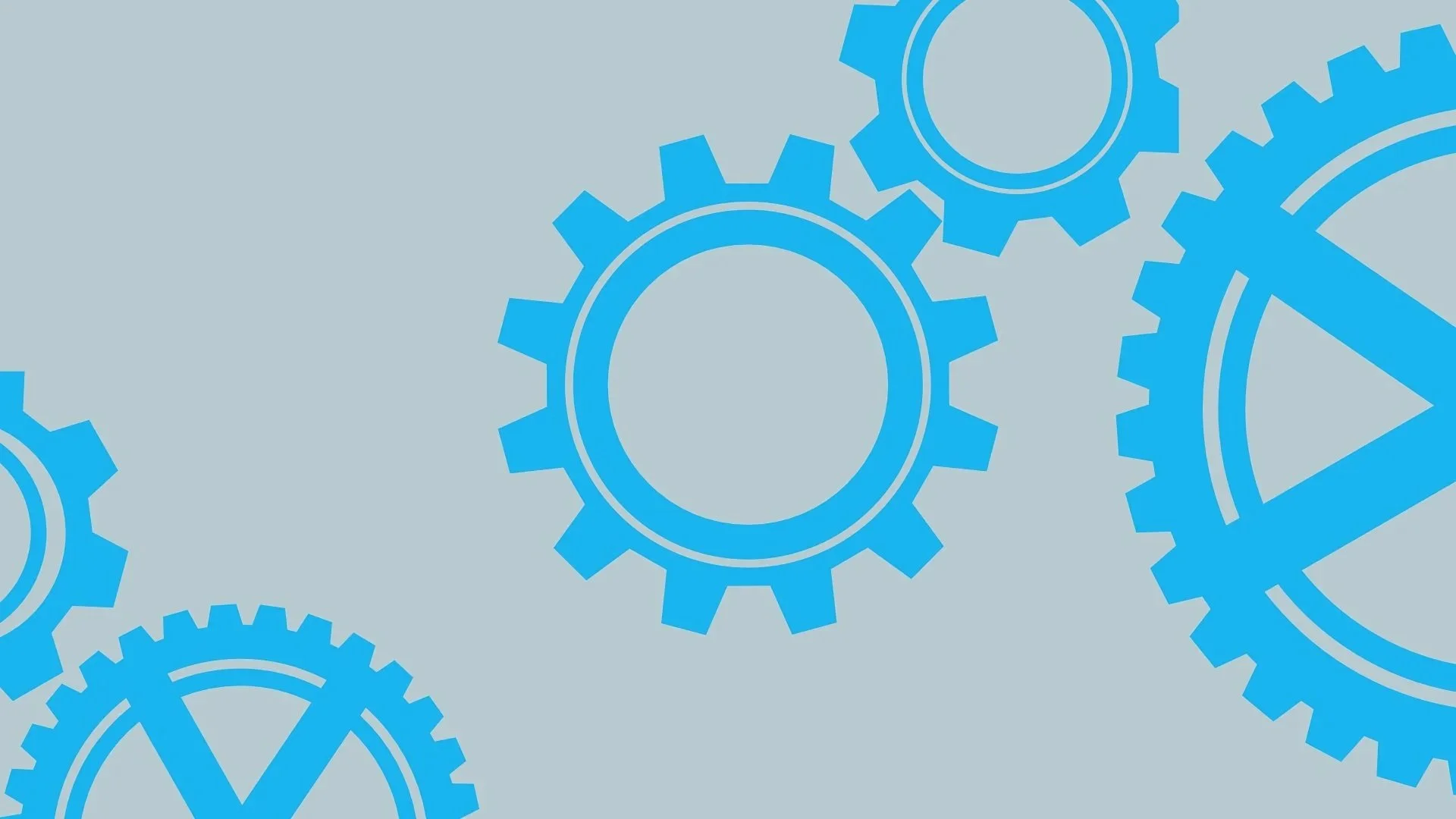 Graphic of The Piano Laboratory Gear Logo interconnected blue gears on a light gray background. Class Piano Books. Class Piano Curriculum. Class Piano Textbook.