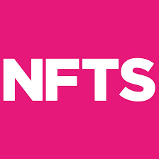Pink background with the white text 'NFTS' - the National Film and Television School logo - in the centre