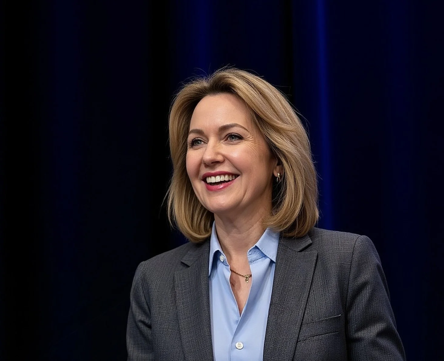 Agnes Fabok speaking at a conference