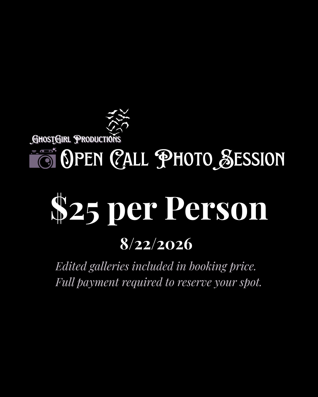 Open Call Photo Session