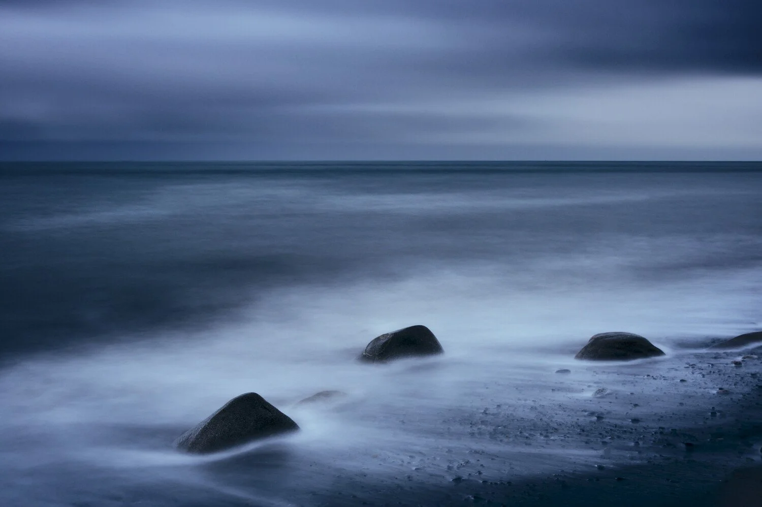 three stones in the sea