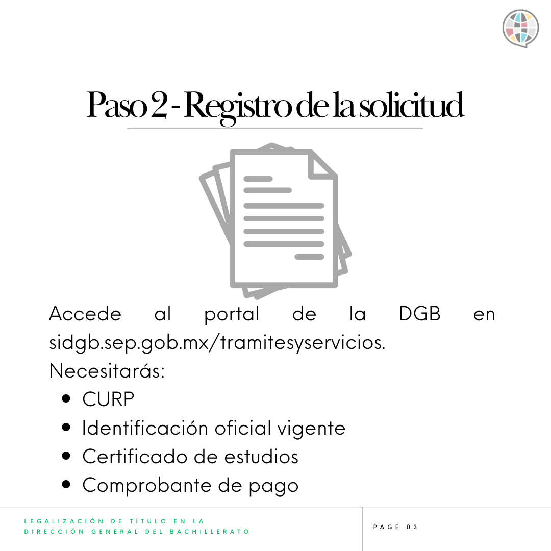 registra tu solicitud en la dgb