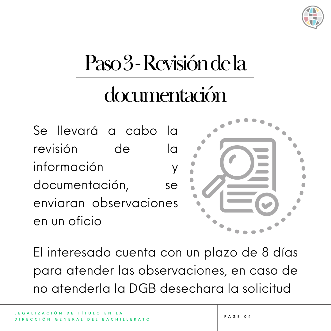 la dgb revisara tu documentacion 