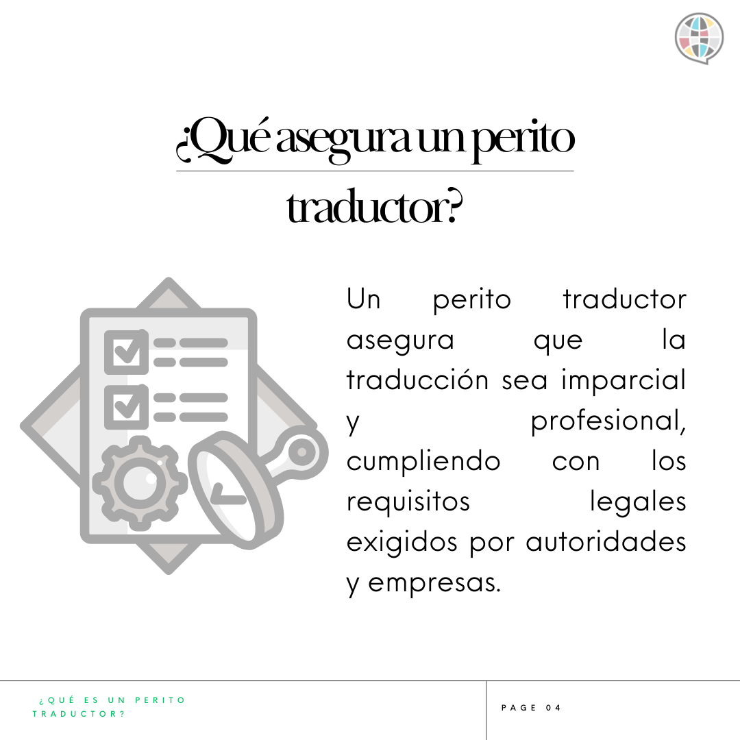 quien asegura el nombramiento de un perito traductor es el poder judicial