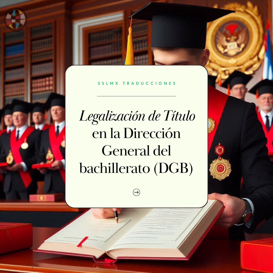 legalizacion de titulo en la DGB