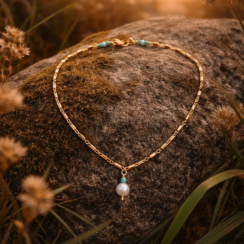 Turquoise & Pearl Anklet.png