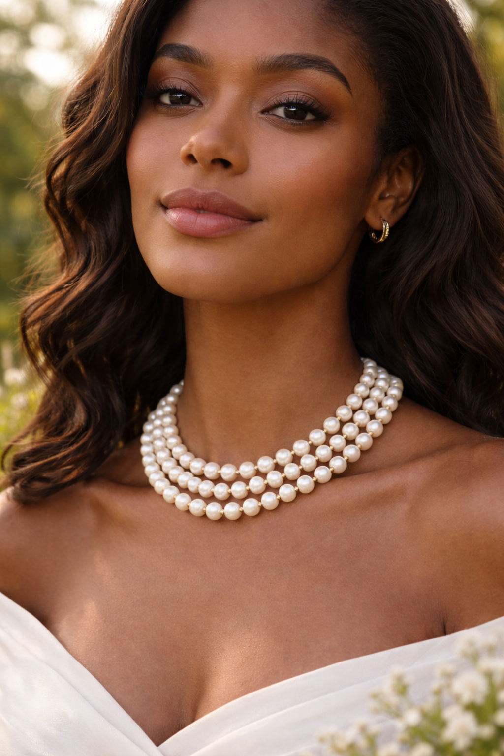 Triple Strand Pearls