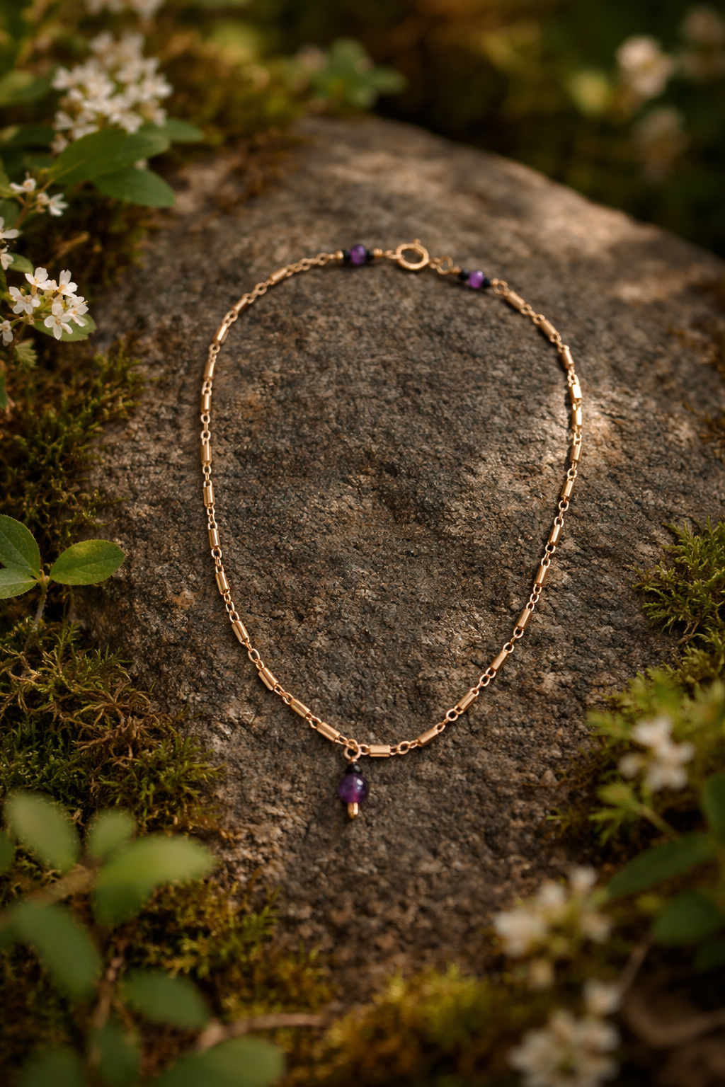 Amethyst and Onyx Anklet.png