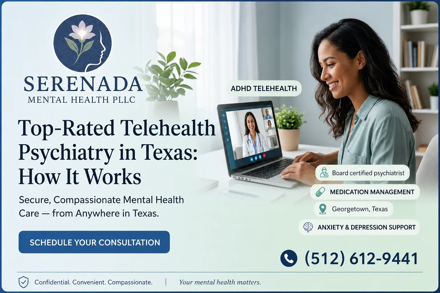 Top-Rated Telehealth Psychiatry in Texas, How It Works
