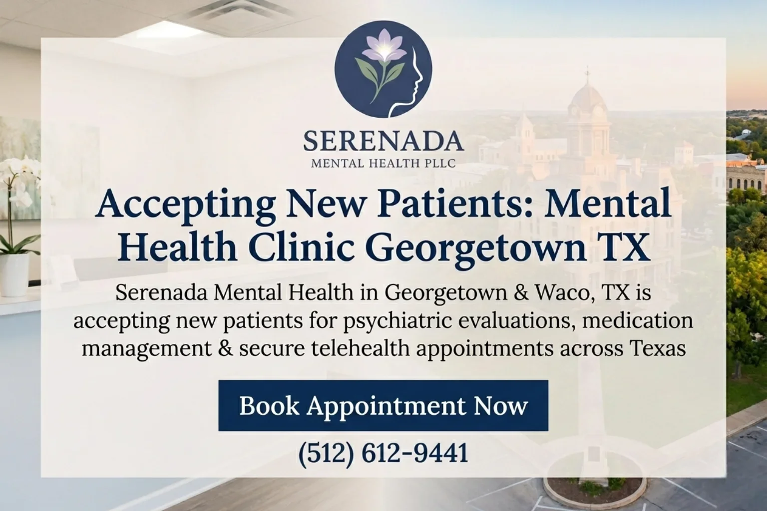 Accepting New Patients, Mental Health Clinic Georgetown Texas