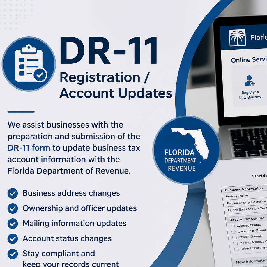 DR-11 Registration / Account Updates