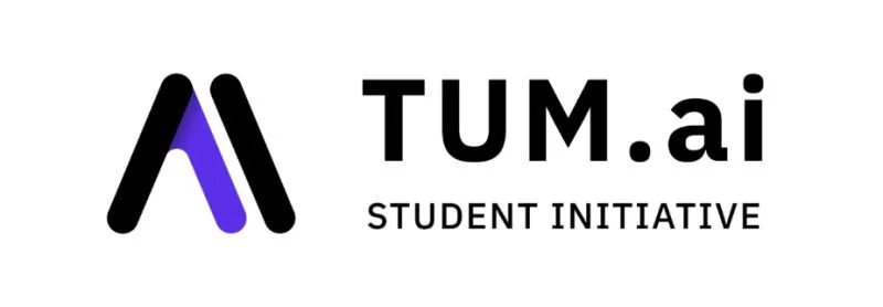 TUM.ai Student Initiative logo with stylized 'A' and text 'TUM.ai Student Initiative'.
