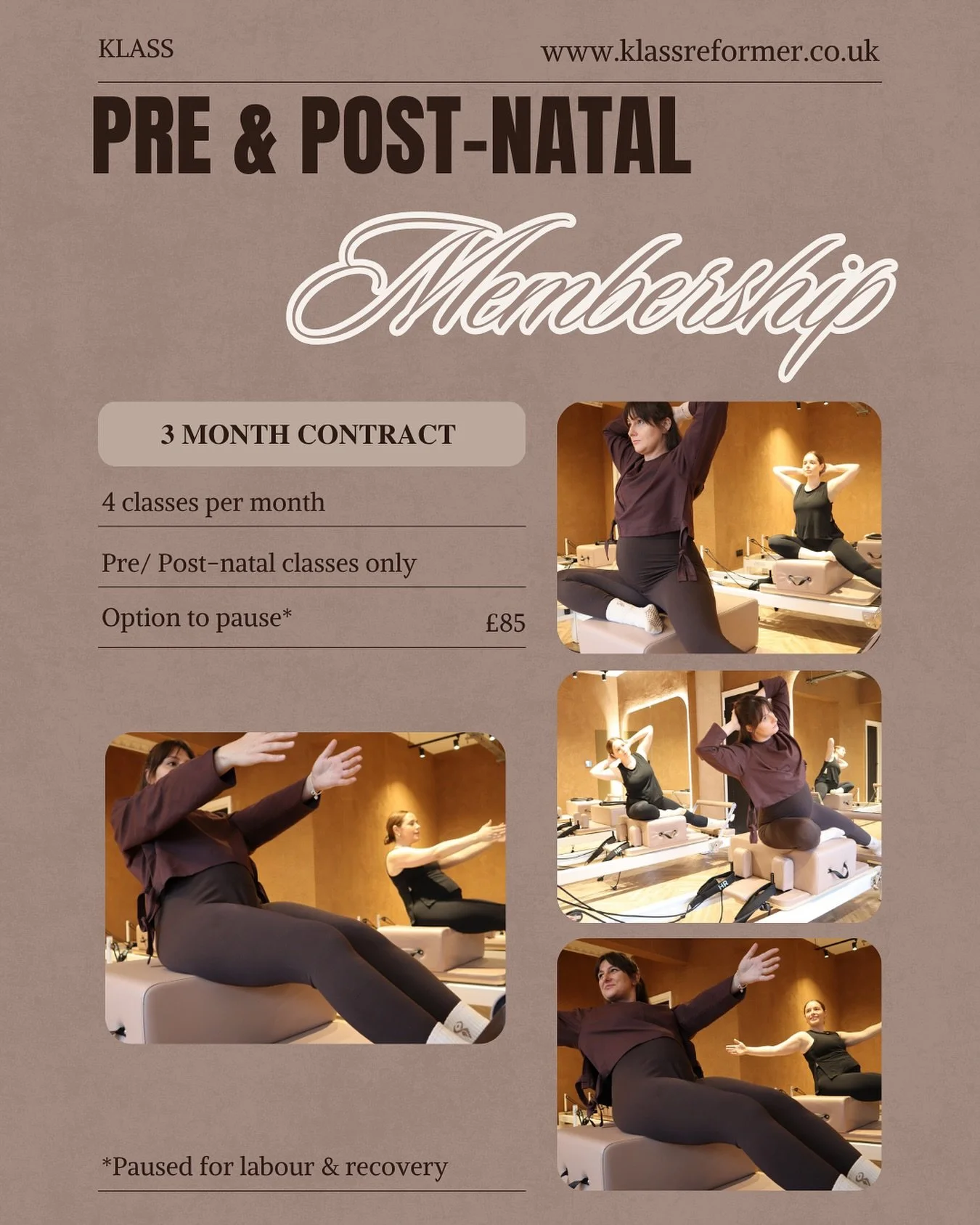 This one is special ✨
Just for our Mums & Mums to be 
We appreciate that our schedule has limited classes designed specifically for pre/ post-natal bodies, so we have created a membership just for you.
Come & join us 🤎 
Move with intention