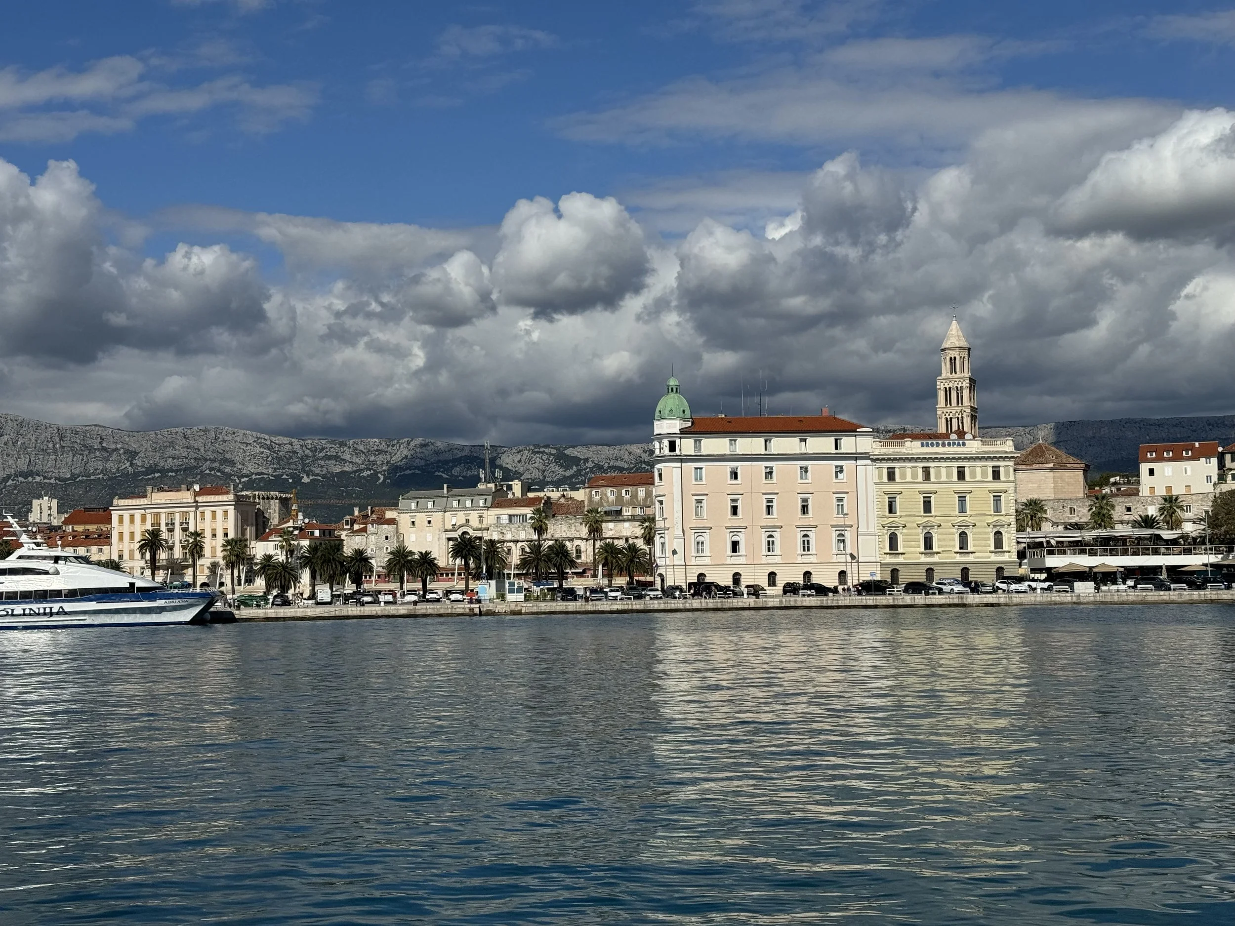 Historic Split coastline from Ferry Station