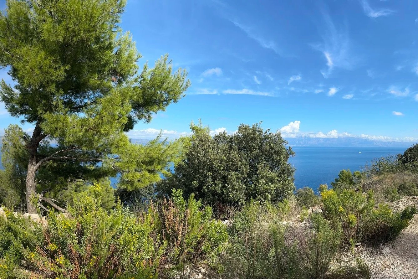 Coastal views of the Adriatic from bike routes