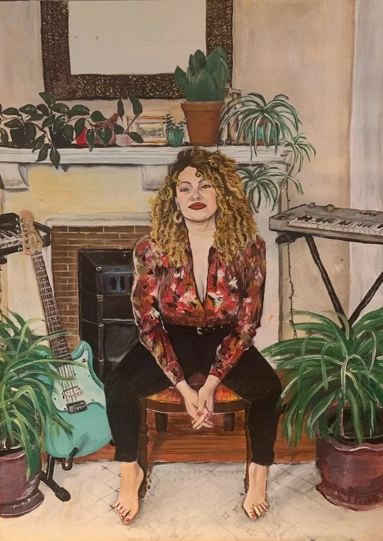 Rocio, 11x17 in., acrylic on canvas paper, NFS