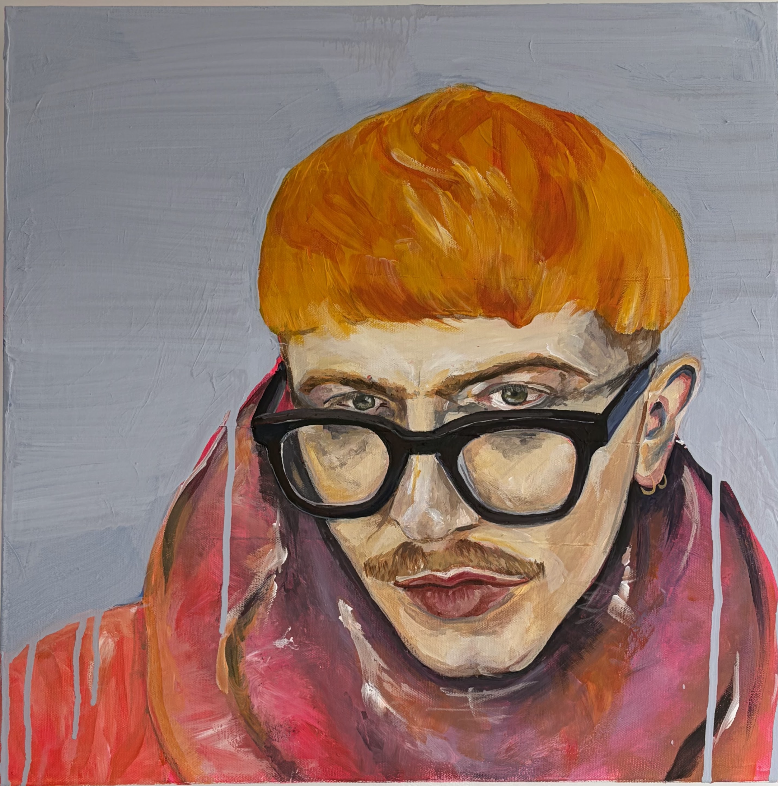 Theo Solo, 20x20 in., acrylic on canvas, $600