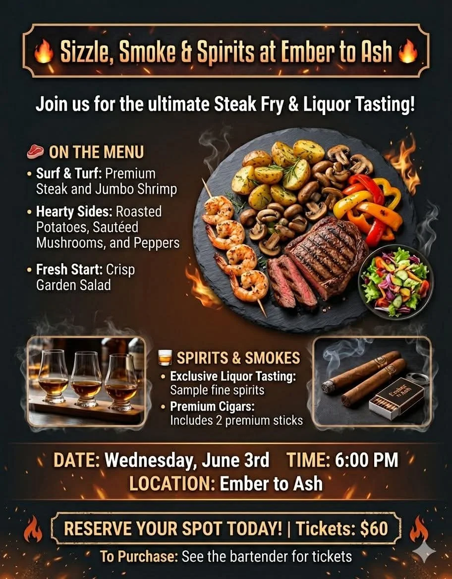 Steak and Shrimp Cigar Dinner